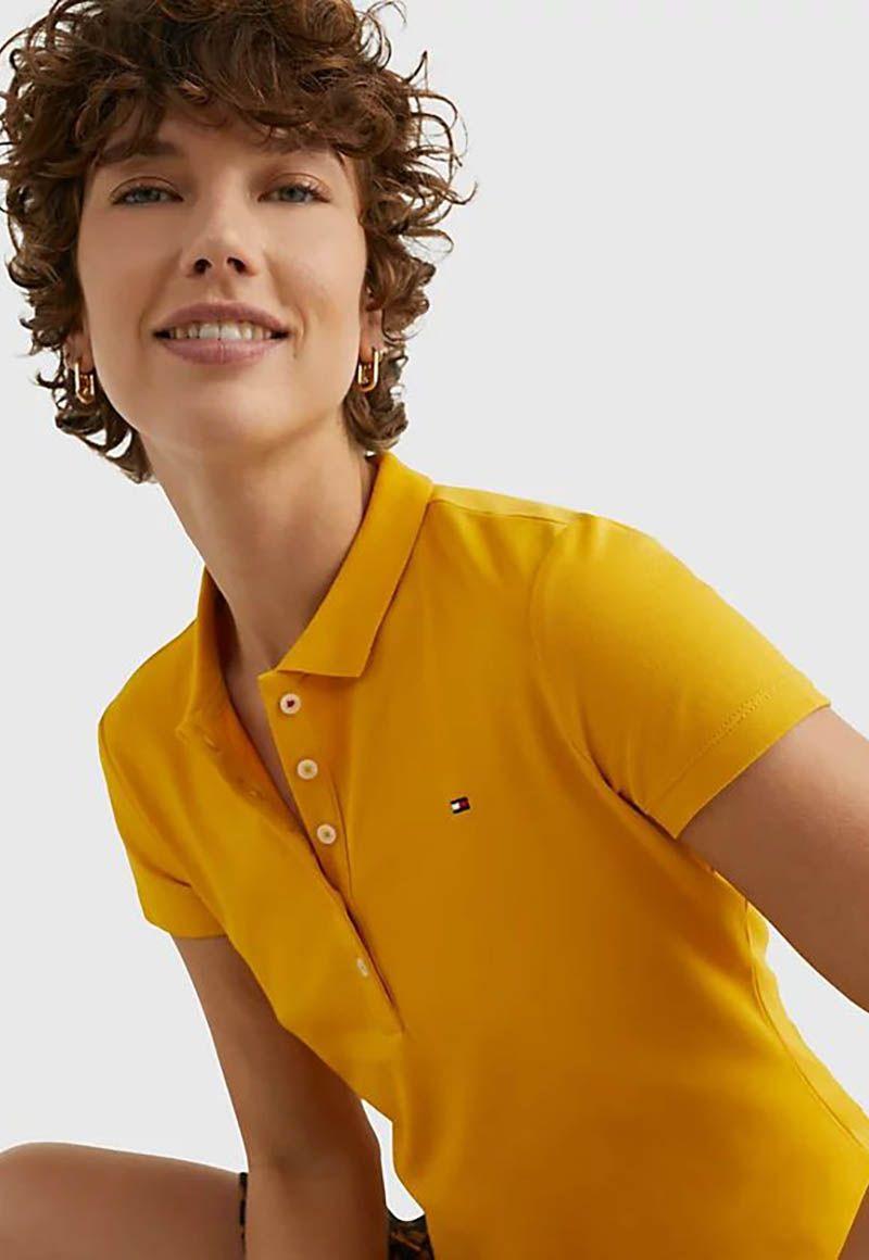 Polo Essential Slim Fit Amarillo Tommy Hilfiger-3