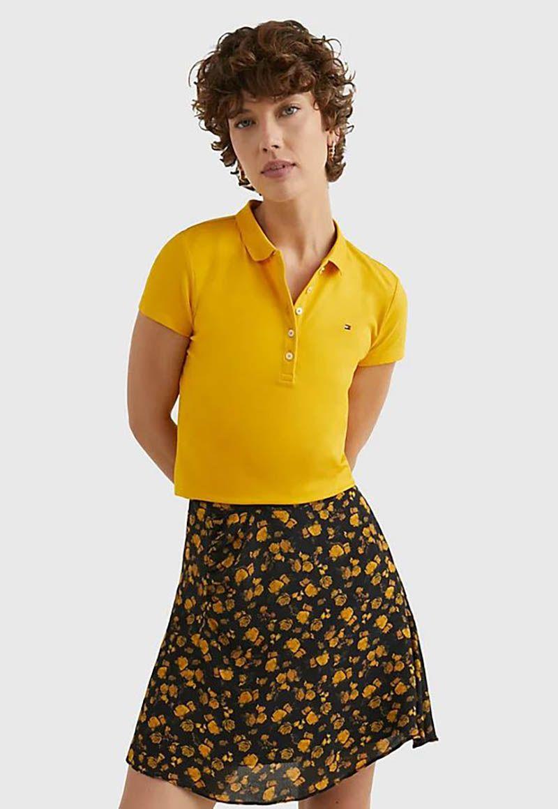 Polo Essential Slim Fit Amarillo Tommy Hilfiger-0