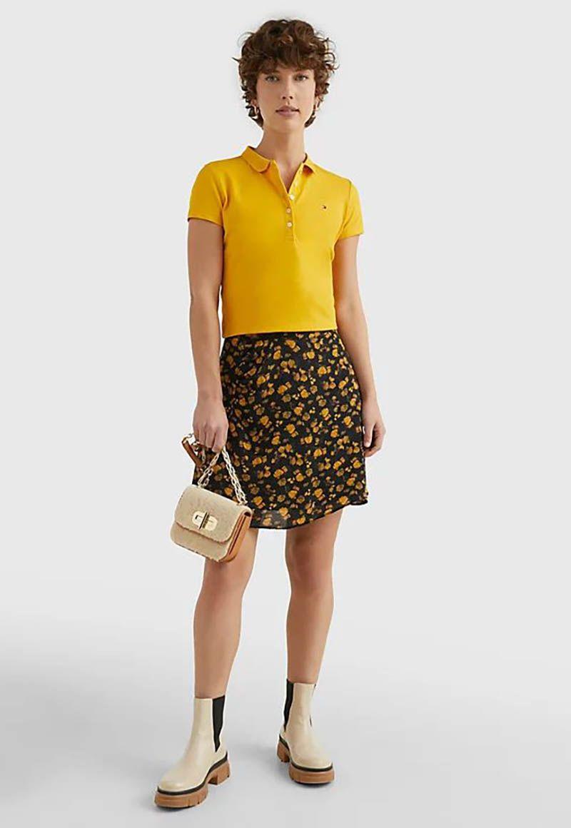 Polo Essential Slim Fit Amarillo Tommy Hilfiger-1