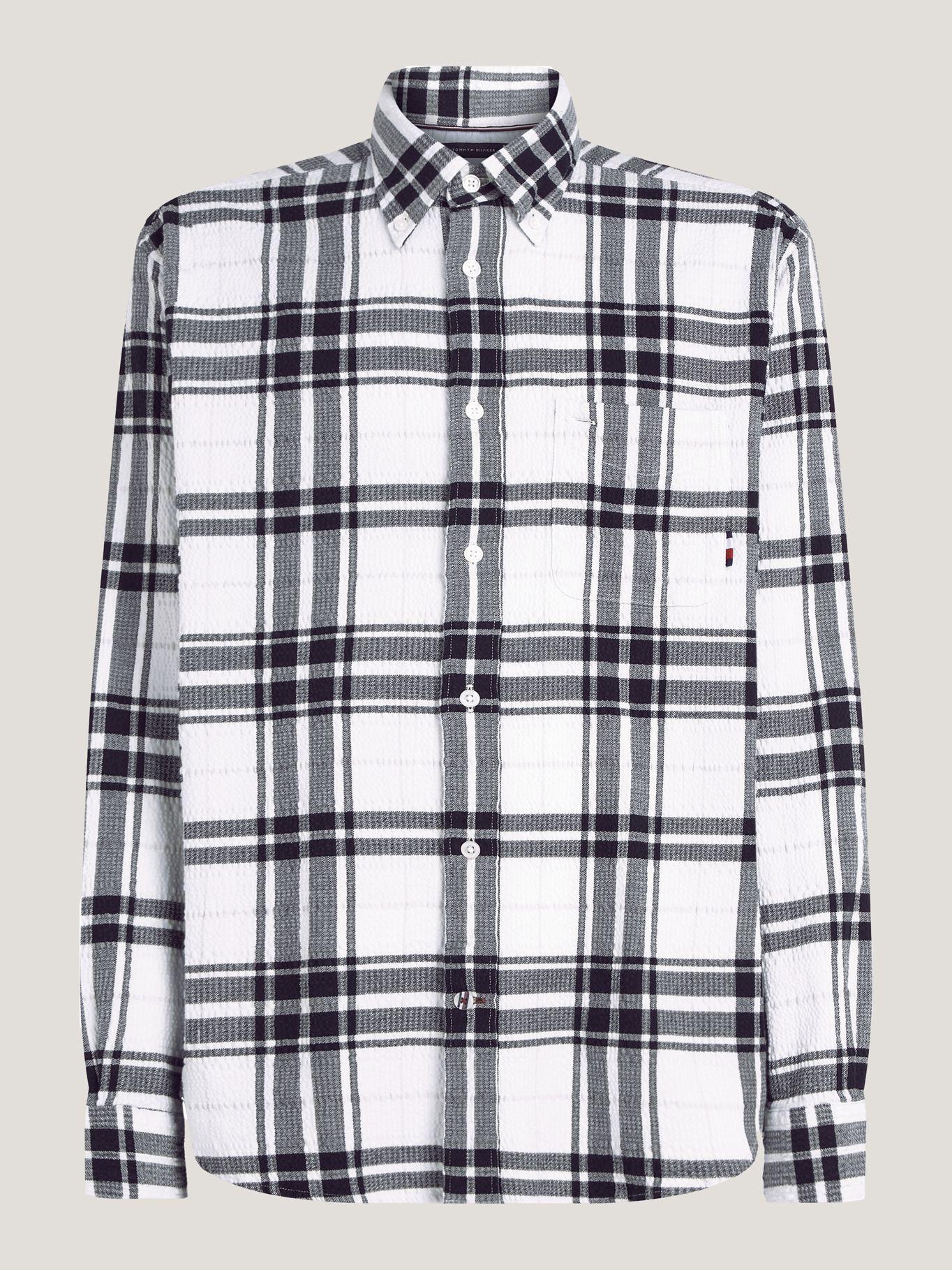 Camisa A Cuadros Escoceses Blanco Tommy Hilfiger-4