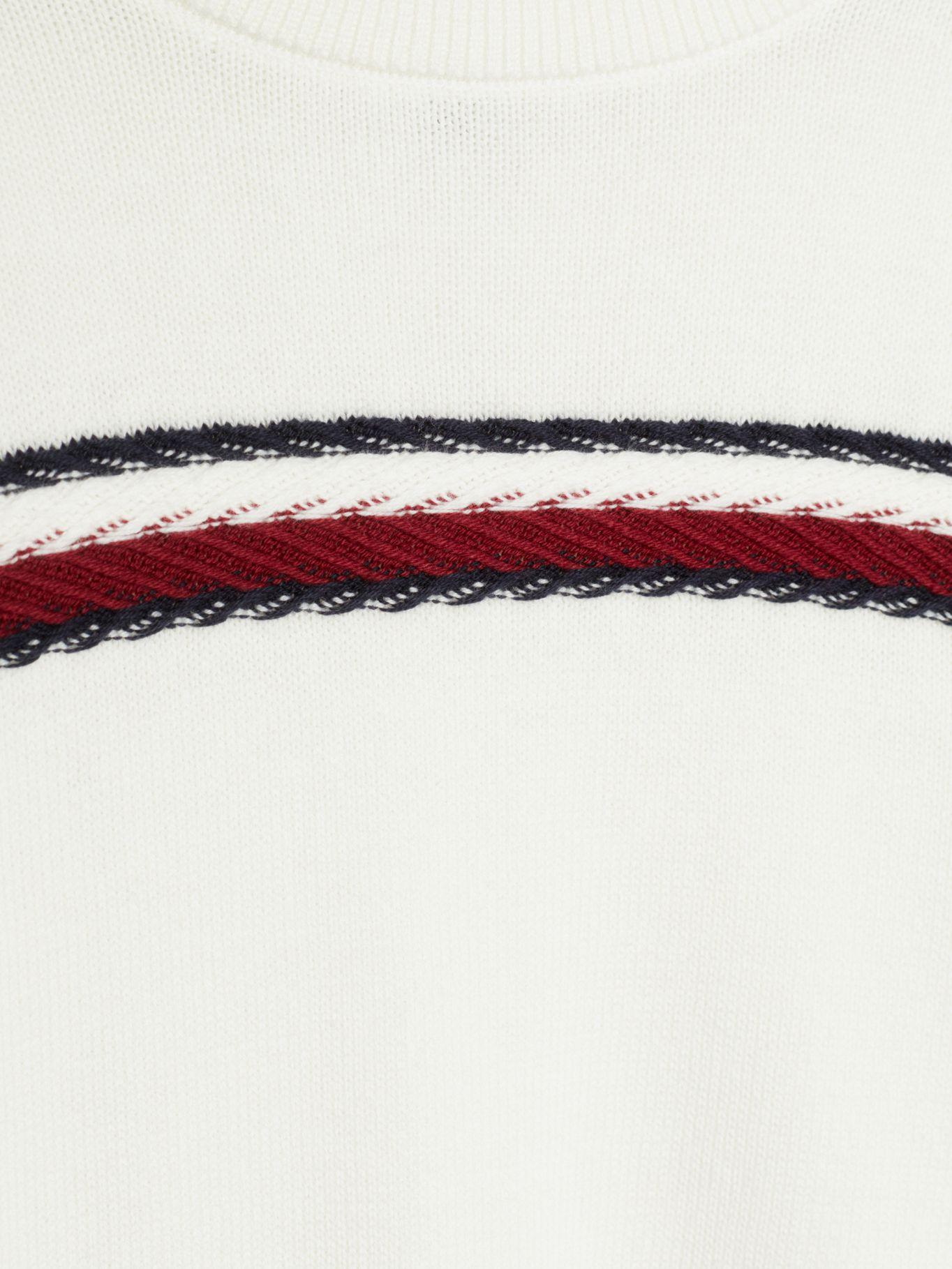 Sweater Con Diseño Global Stripe Blanco Tommy Hilfiger-2