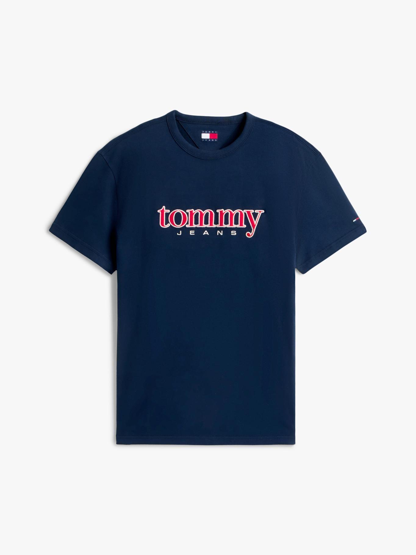 Polera Con Aplicación Logo Regular Fit Tommy Jeans Azul-4