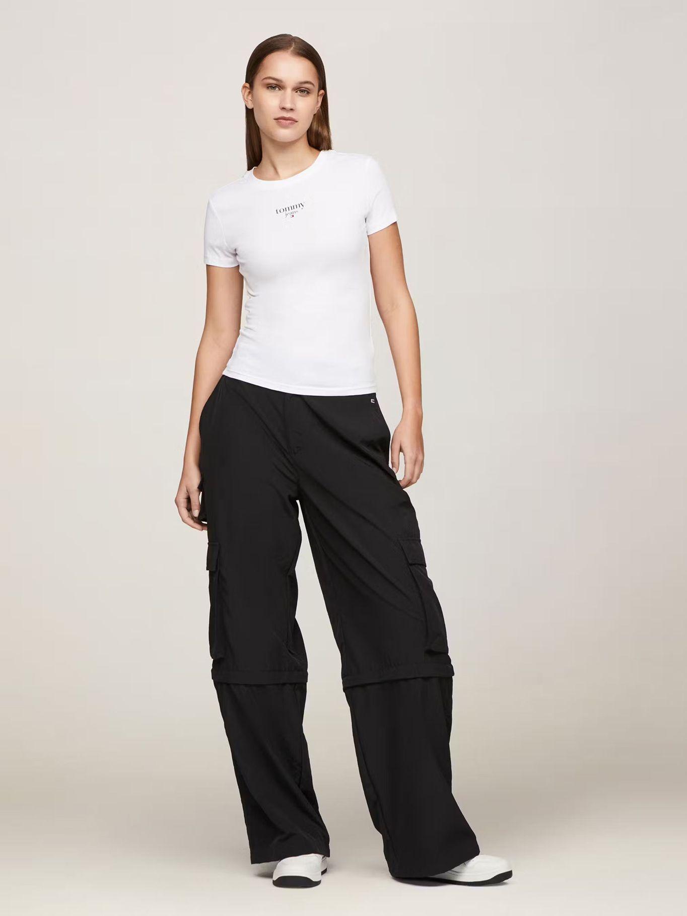 Polera Essential Slim Fit Con Logo Blanco Tommy Jeans-1