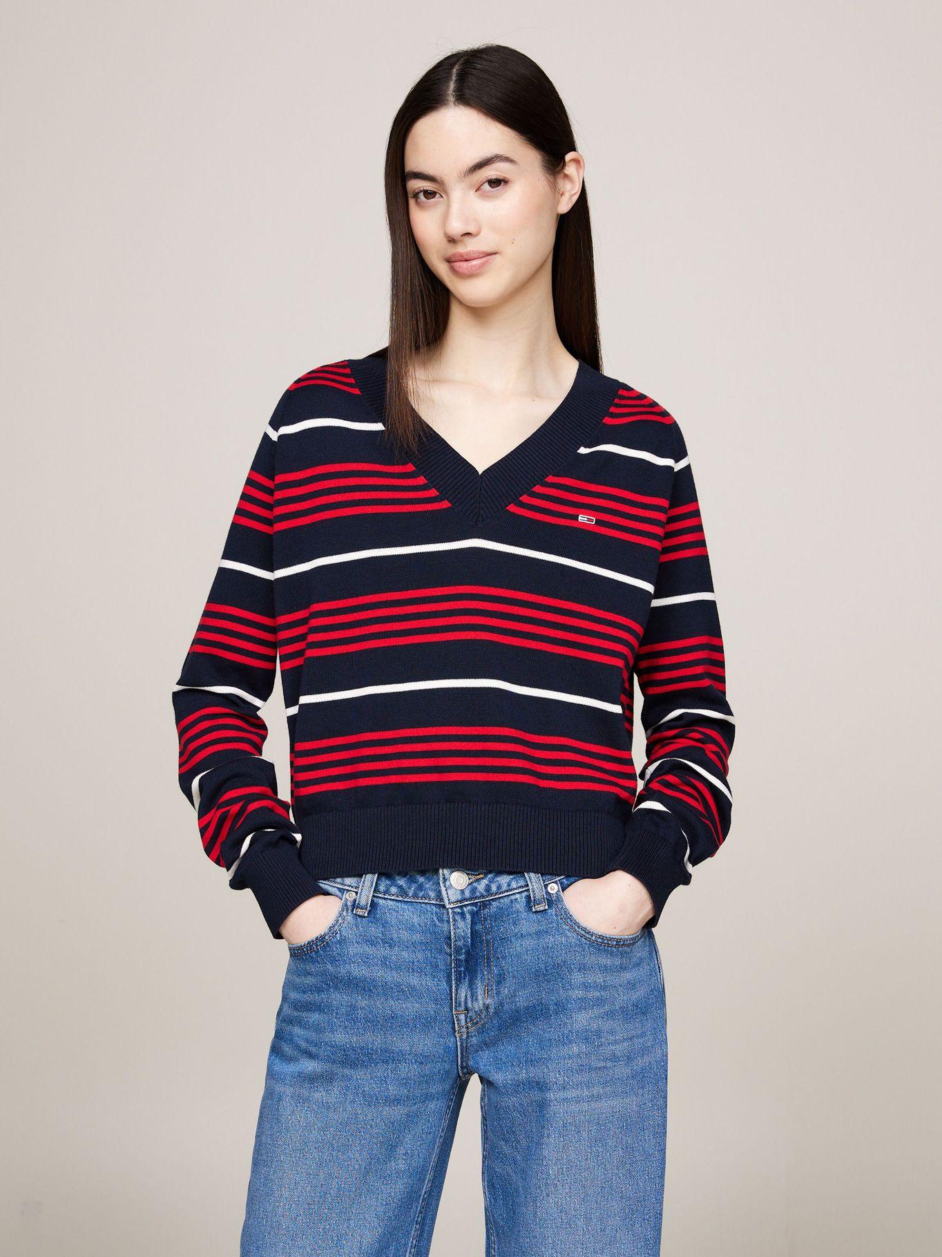 Sweater Relaxed A Rayas Multicolor Tommy Jeans-0