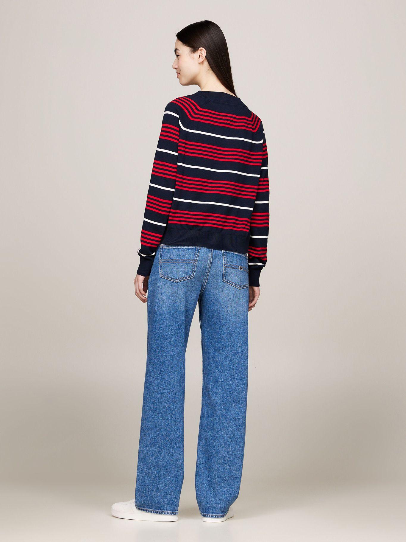 Sweater Relaxed A Rayas Multicolor Tommy Jeans-2