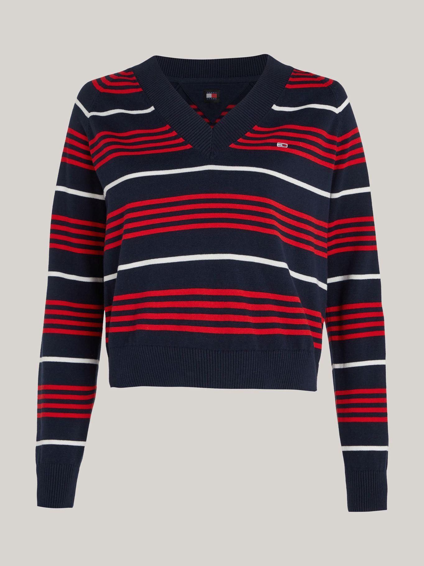 Sweater Relaxed A Rayas Multicolor Tommy Jeans-4