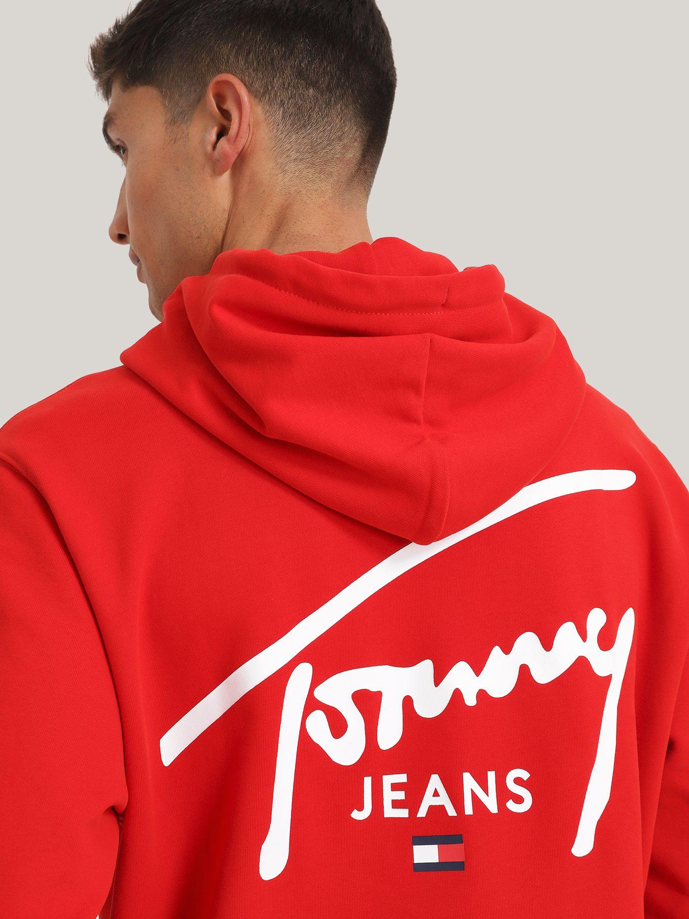 Polerón Hoodie Con Logo Distintivo Rojo Tommy Jeans-3