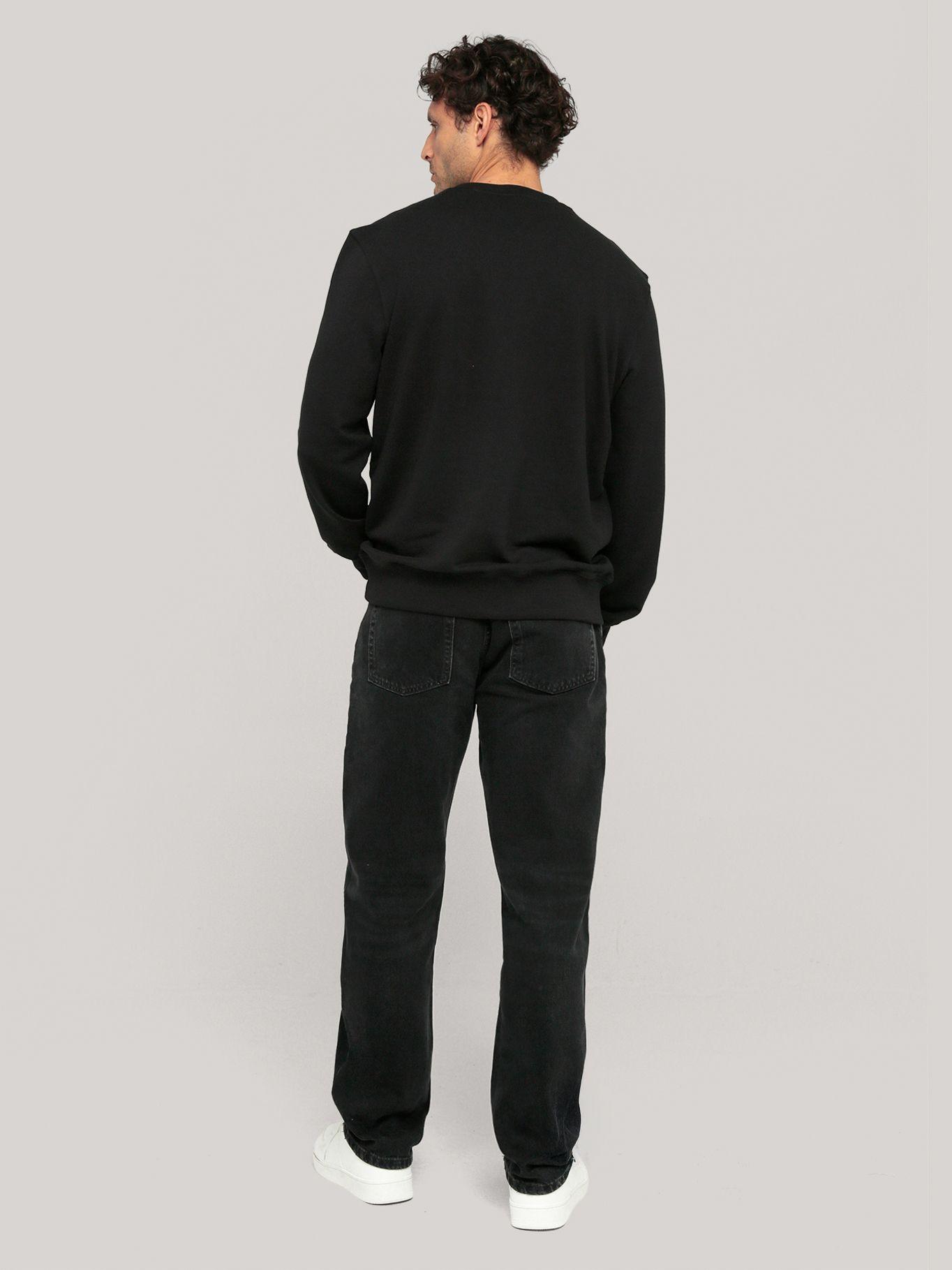 Polerón Solid Stack Logo Negro Tommy Hilfiger-2