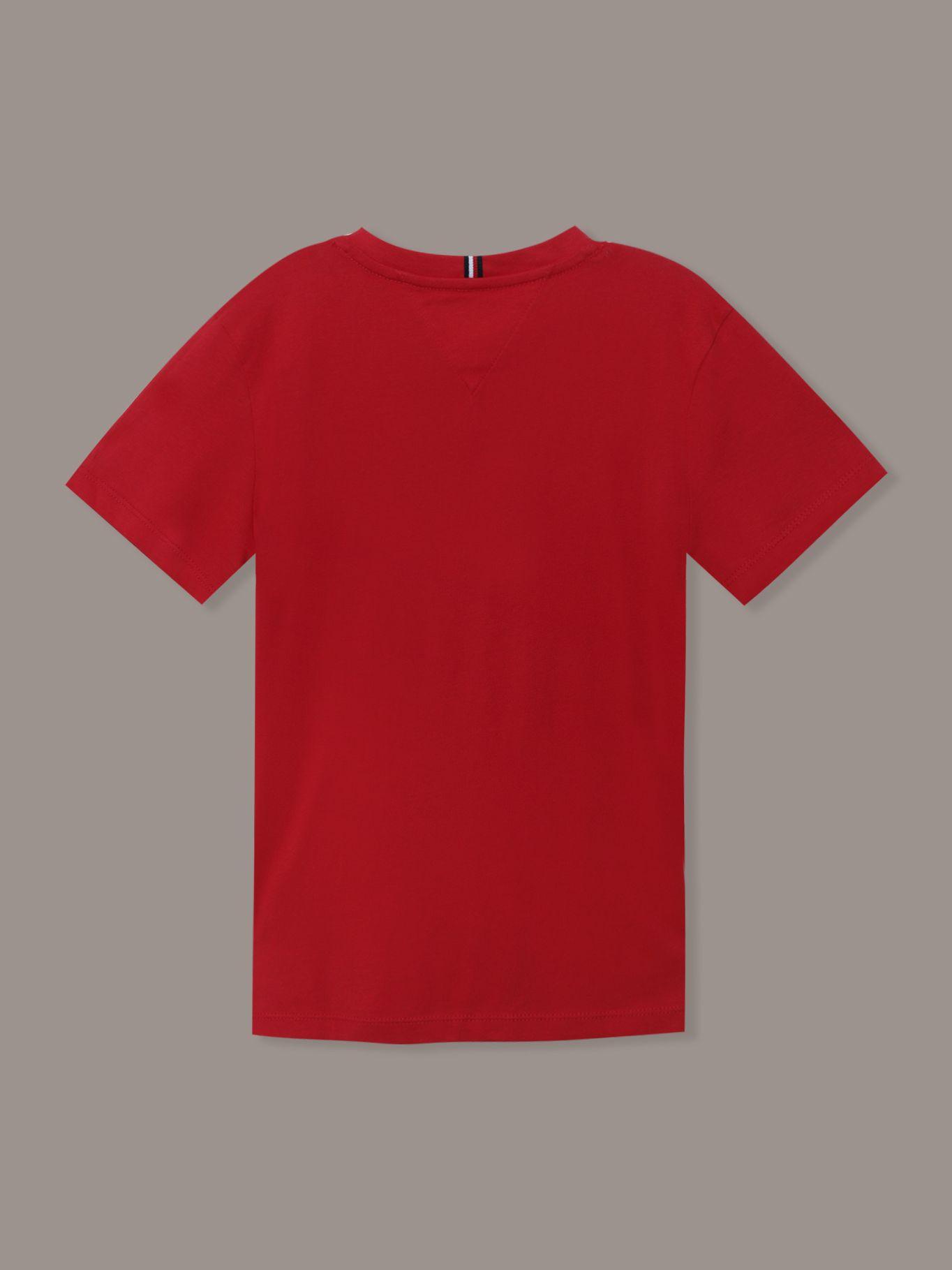 Polera De Niño C Logo Del Monotype Rojo Tommy Hilfiger-1