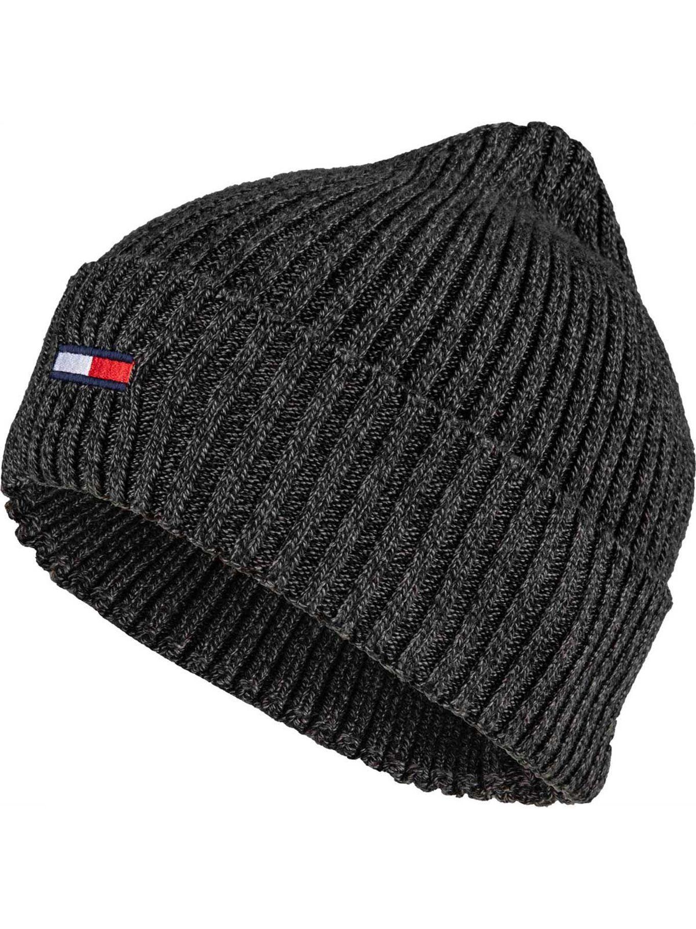 Gorro Beanie Flag Rib Gris Tommy Hilfiger-0