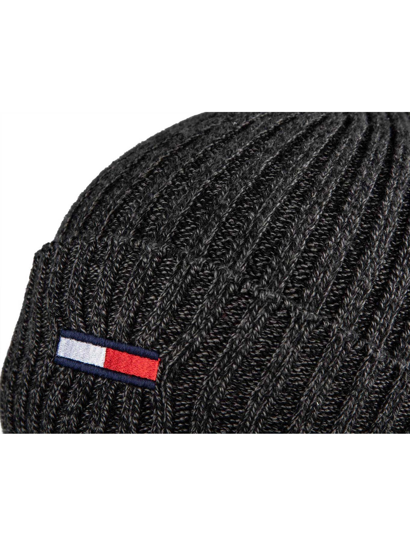 Gorro Beanie Flag Rib Gris Tommy Hilfiger-2
