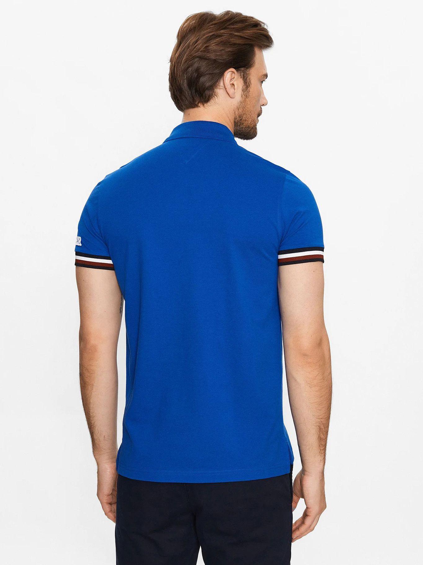 Polo Monotype Slim Fit Azul Tommy Hilfiger-2