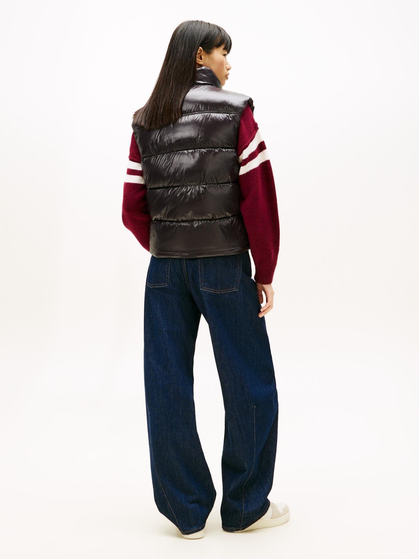 Parka Vest Acolchada Logo Bordado Tommy Jeans Negro-2
