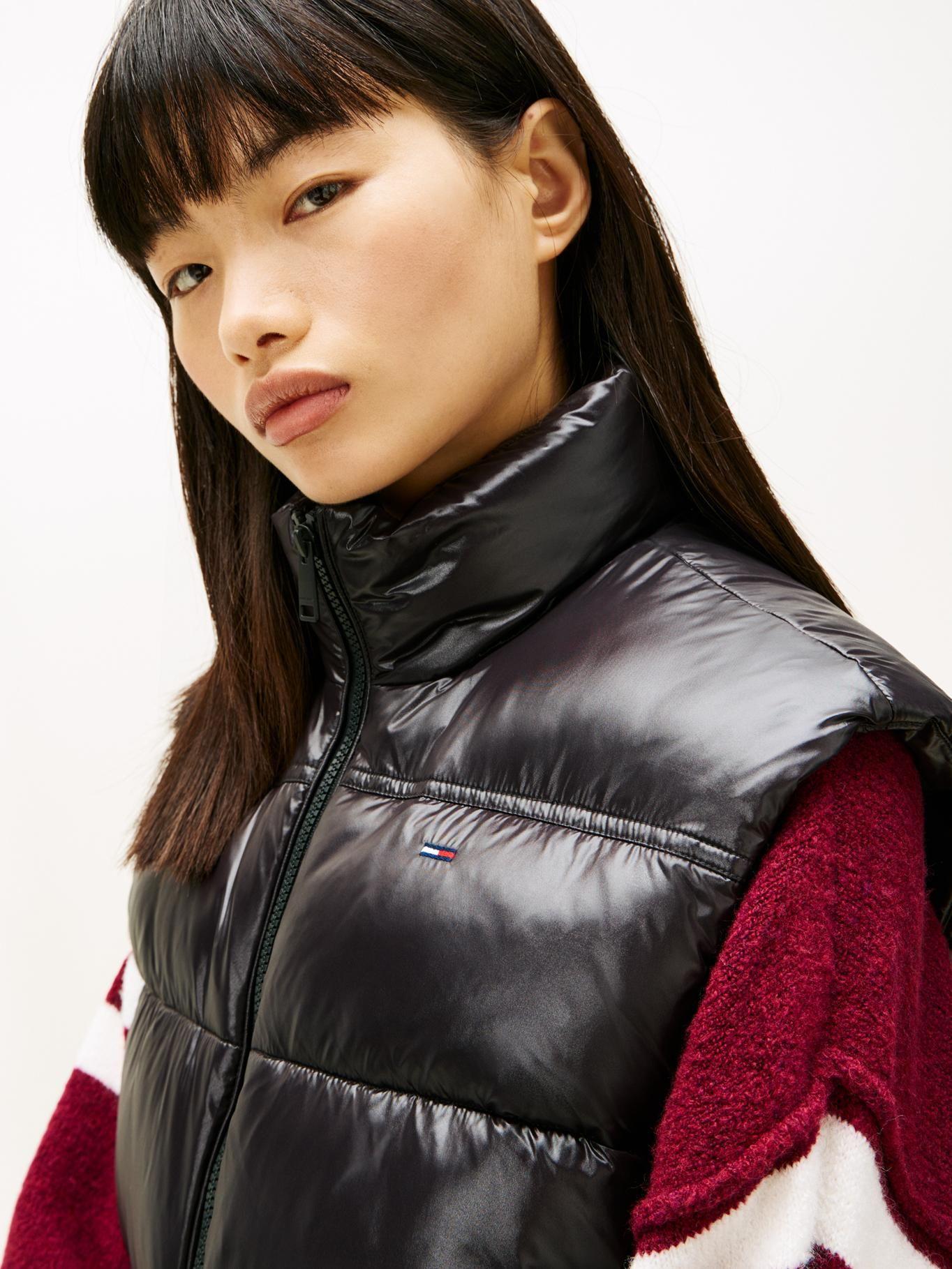 Parka Vest Acolchada Logo Bordado Tommy Jeans Negro-3