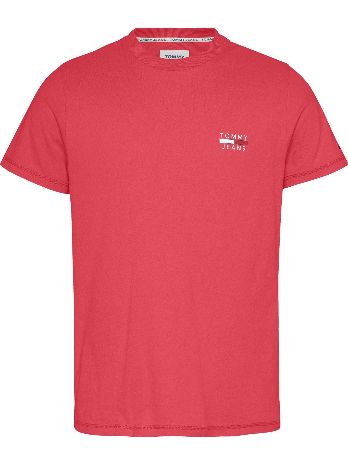 Polera Chest Logo Slim Fit Rosado Tommy Hilfiger-0