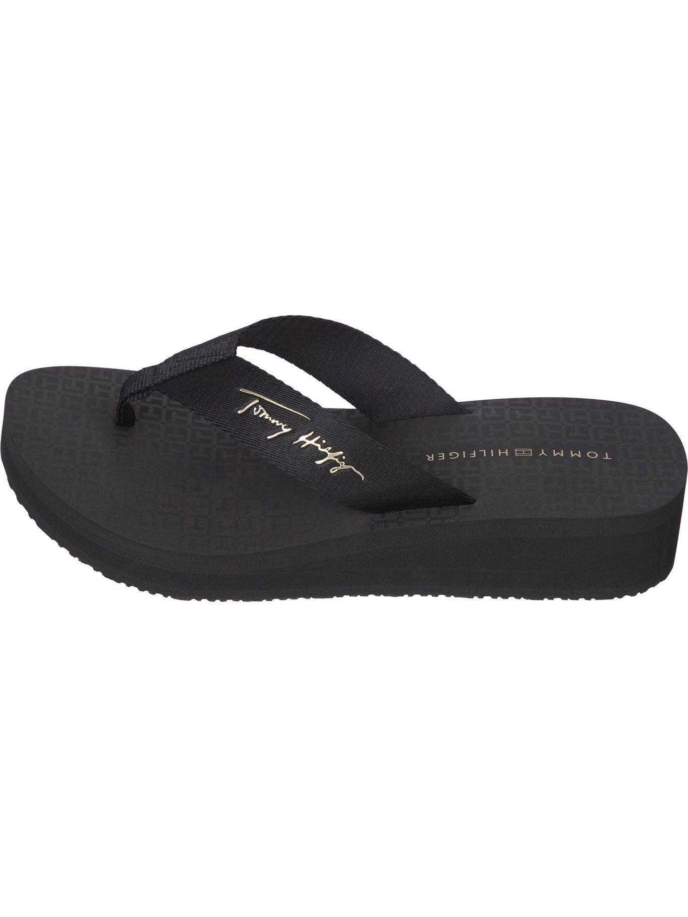 Sandalias Signature Logo Negro Tommy Hilfiger-2