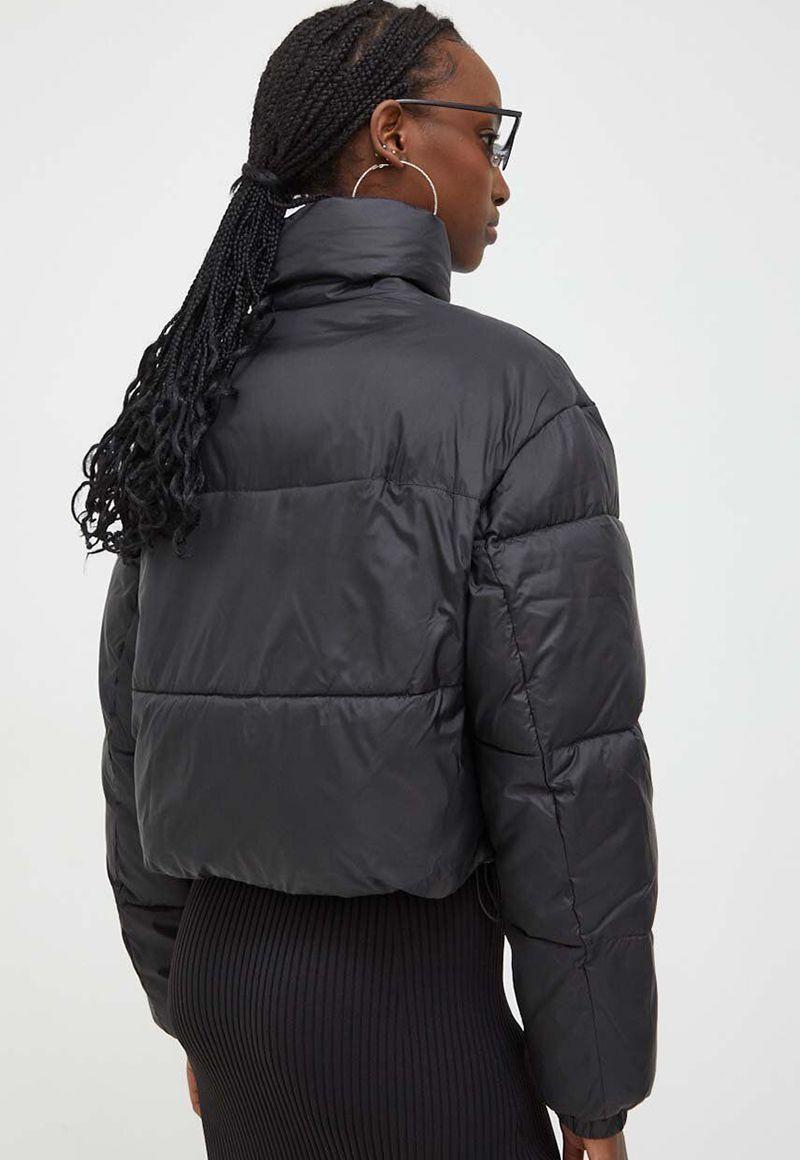 PARKA ACOLCHADA CROPPED LOGO NEGRO TOMMY JEANS-2