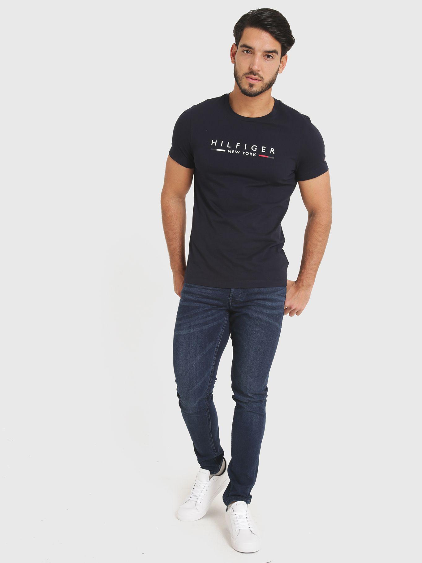 Polera Graphic New York Logo Azul Tommy Hilfiger-2