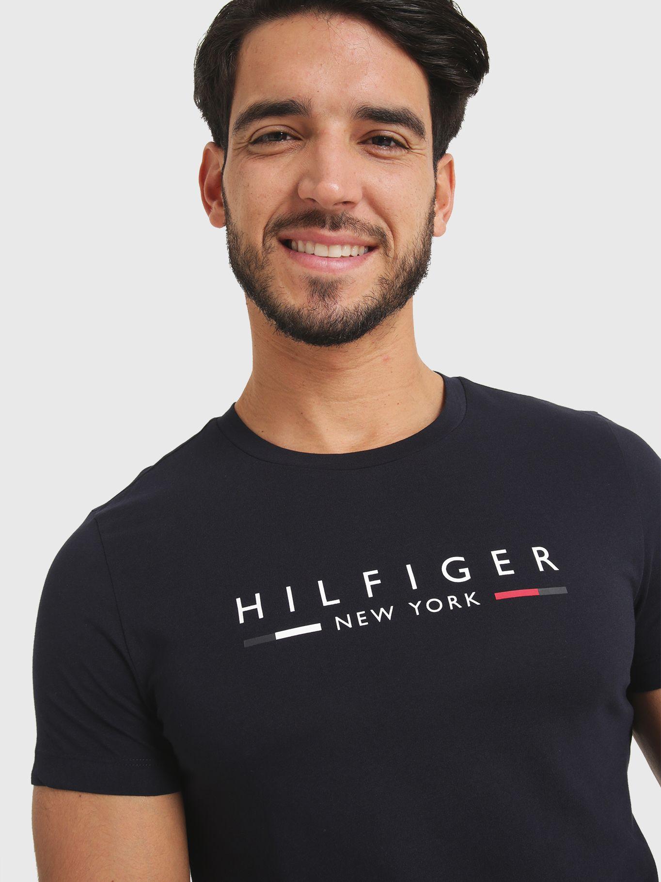 Polera Graphic New York Logo Azul Tommy Hilfiger-3