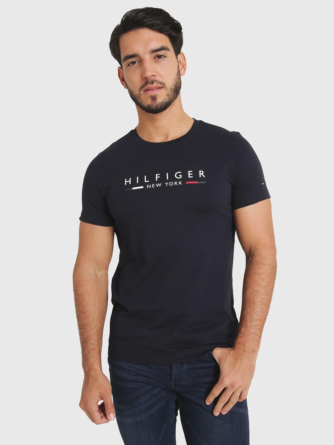 Polera Graphic New York Logo Azul Tommy Hilfiger-0