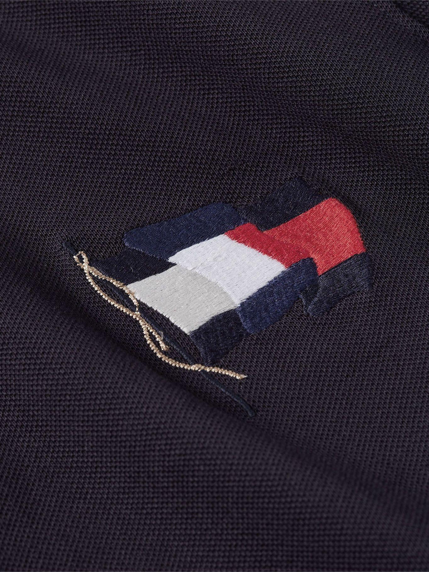 Polo Logo Bandera Ondulante Azul Tommy Hilfiger-3