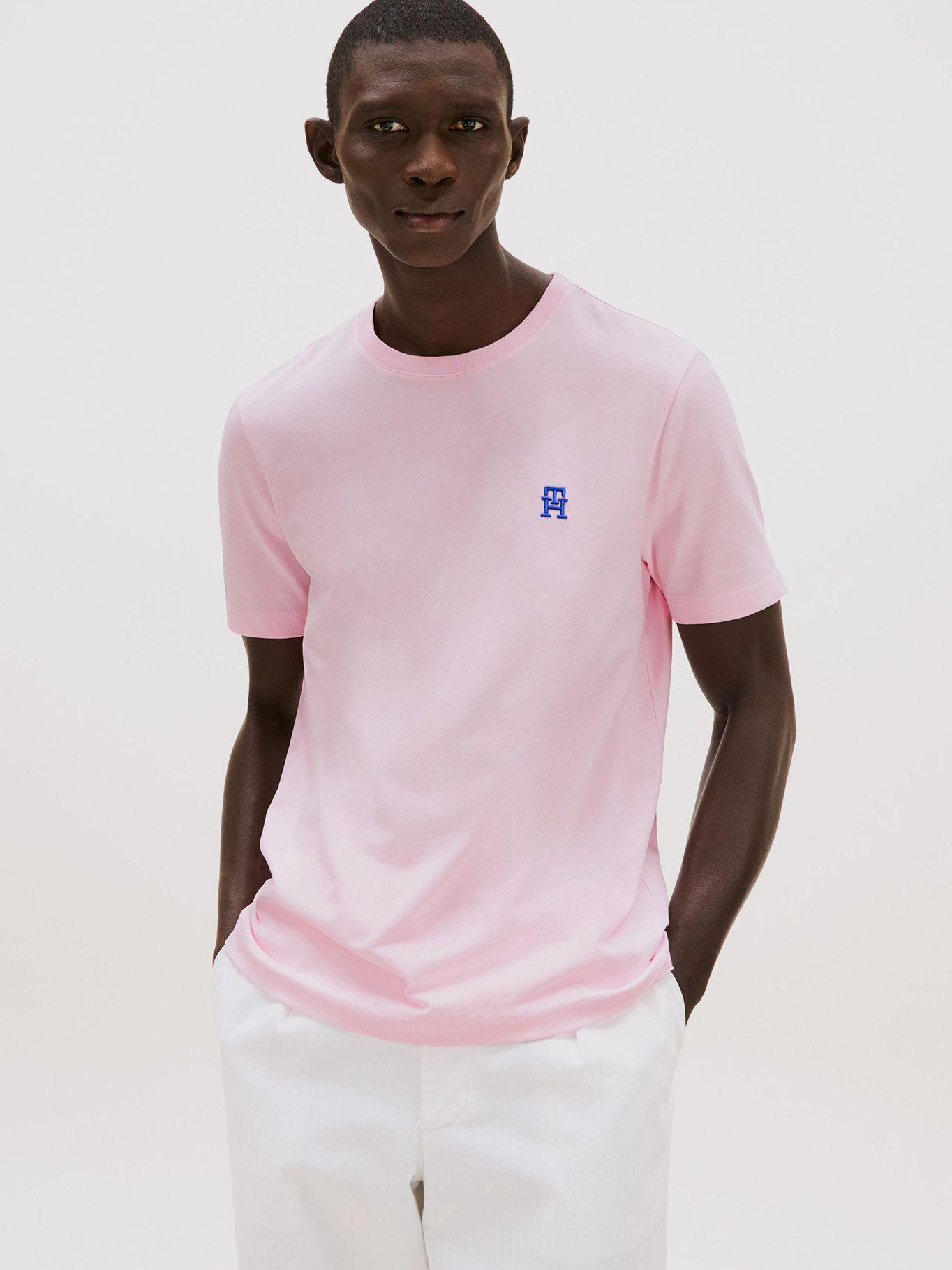 Polera Monogram Logo Rosado Tommy Hilfiger-0