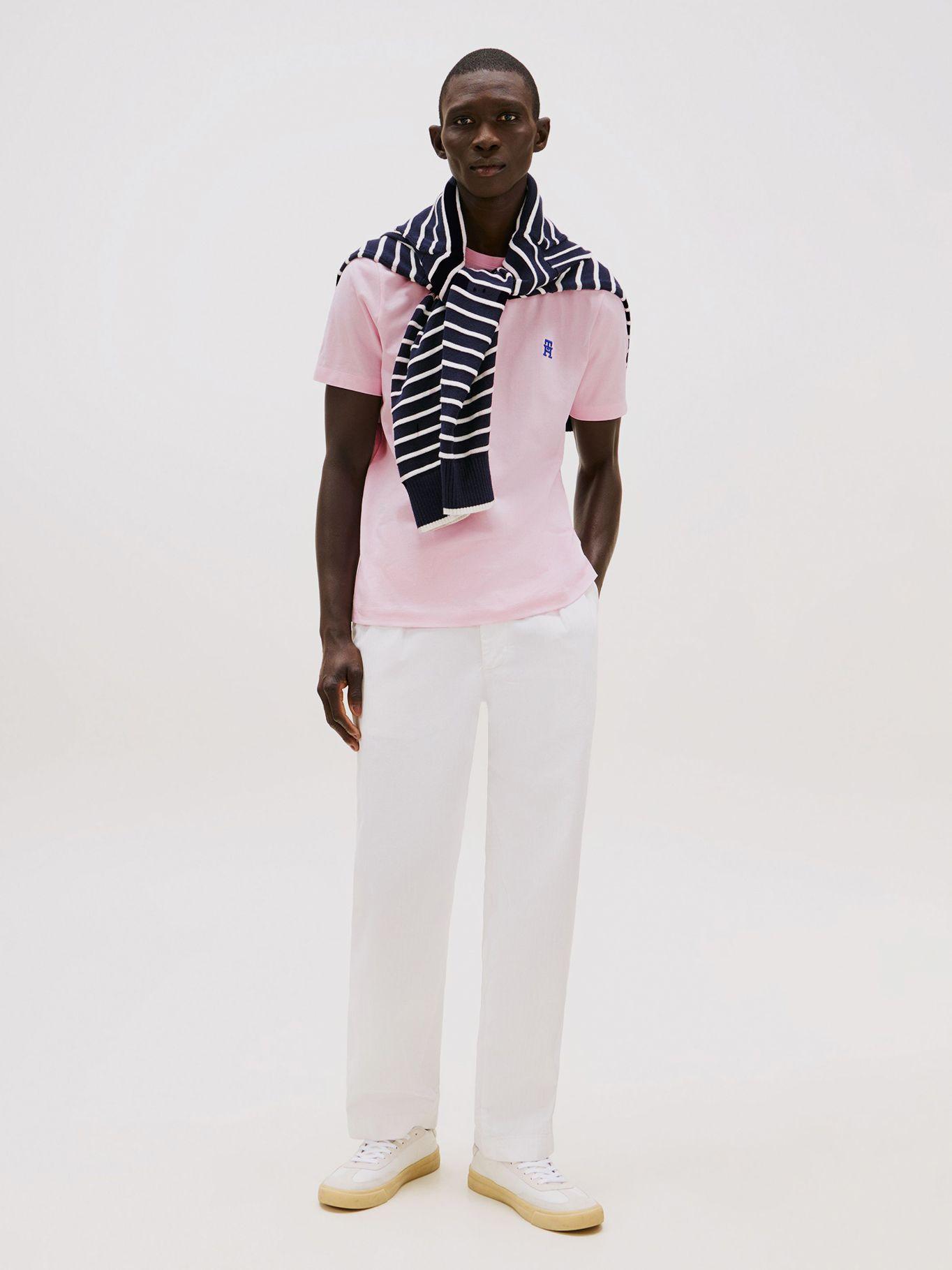 Polera Monogram Logo Rosado Tommy Hilfiger-1