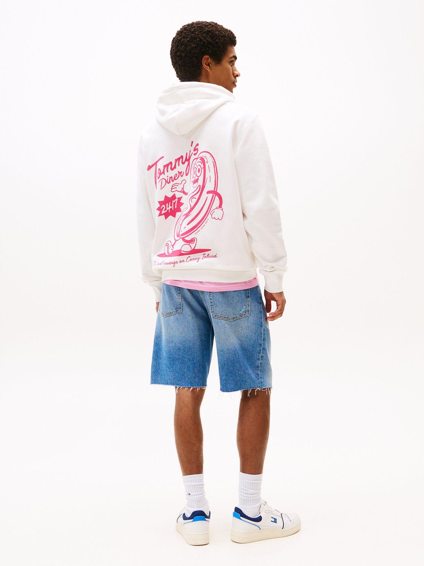 Polerón Hoodie  Gráfico Trasero Blanco YBL Tommy Jeans-2