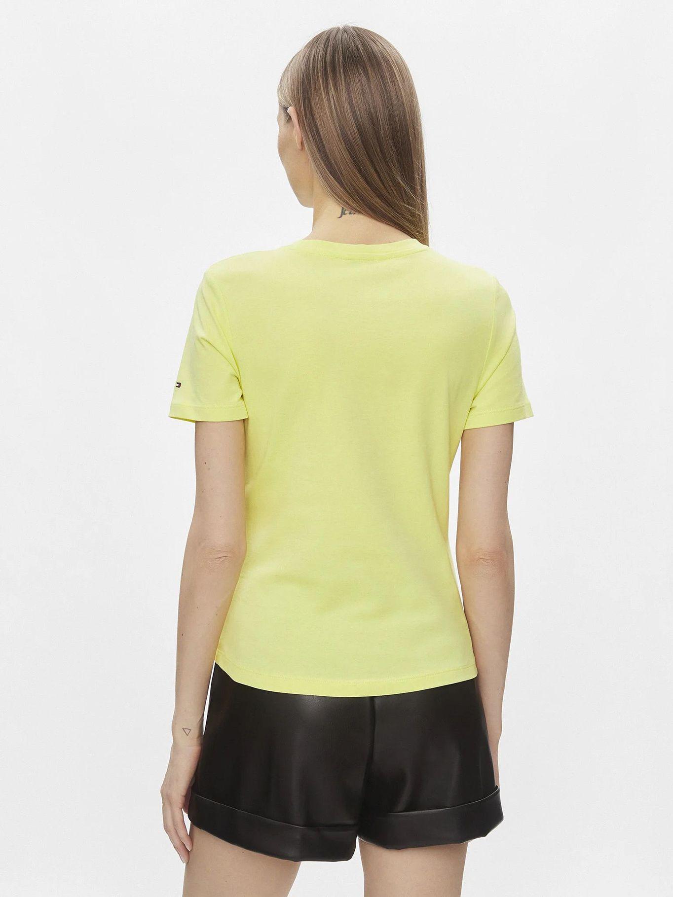 Polera Flag Logo Slim Fit Amarillo Tommy Hilfiger-2