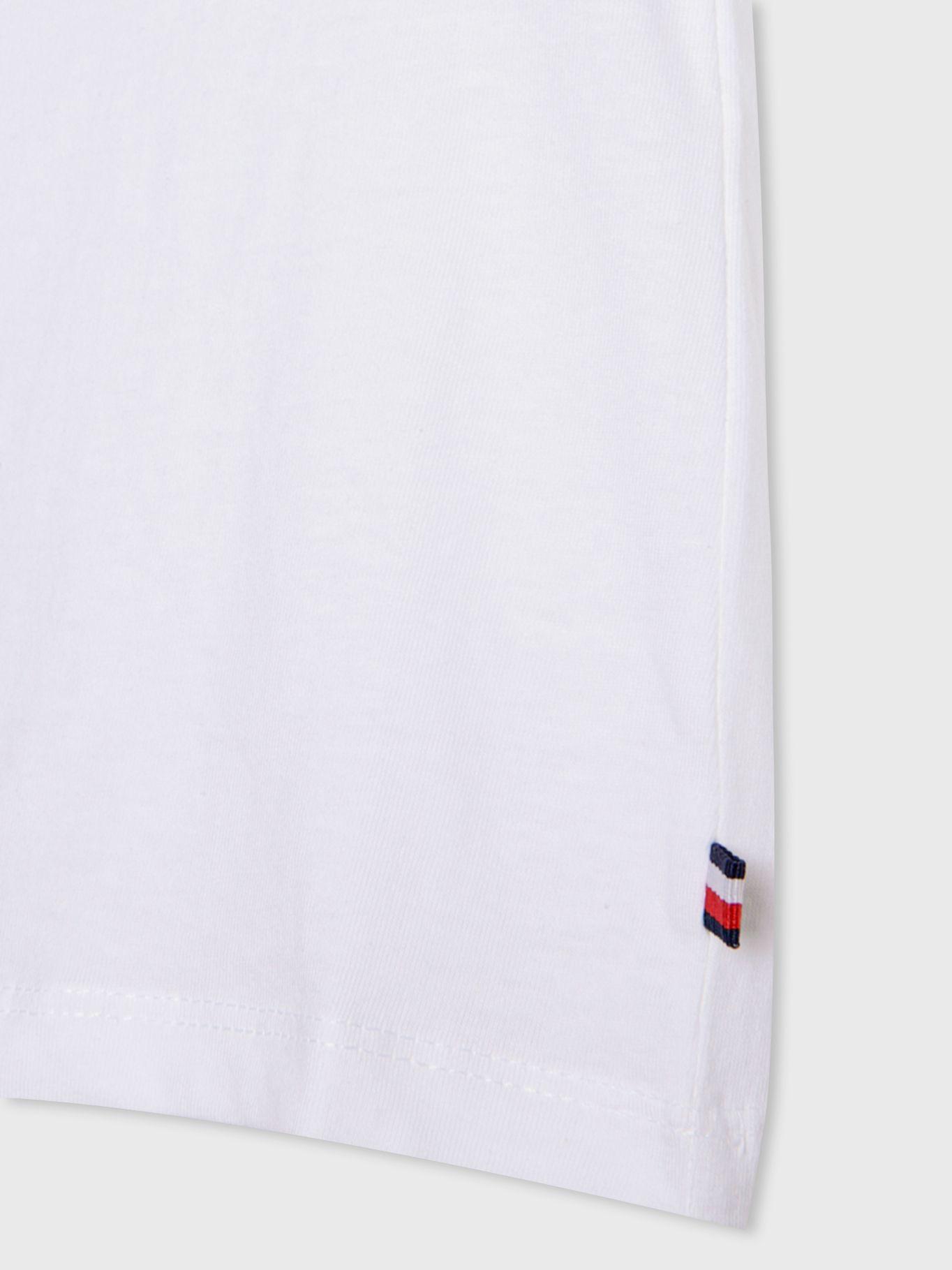 Polera Con Logo Central Blanco Tommy Hilfiger-3