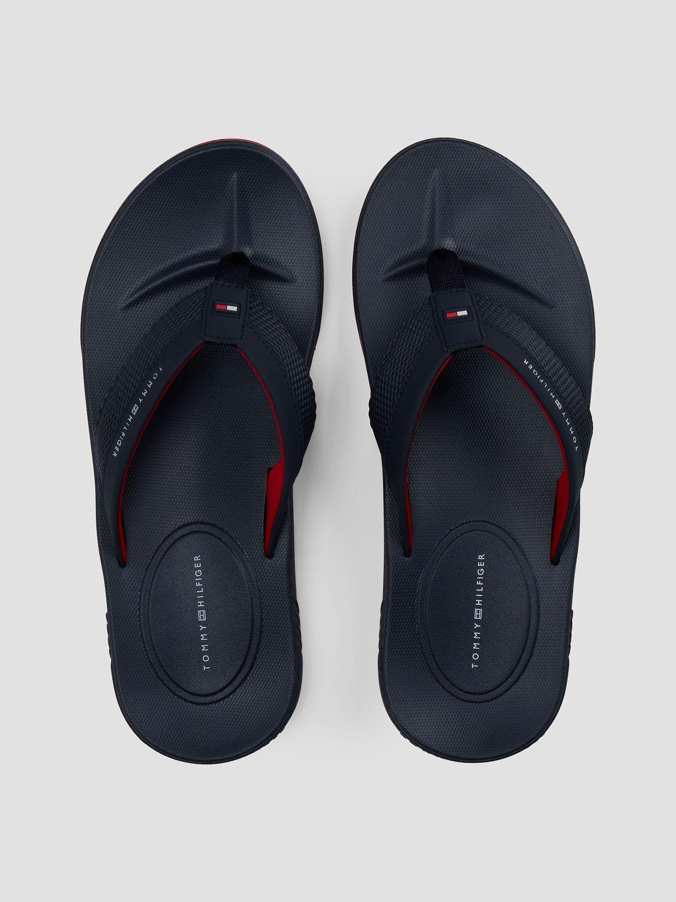 Sandalia Logo En Tiras Texturizadas Azul Tommy Hilfiger-2