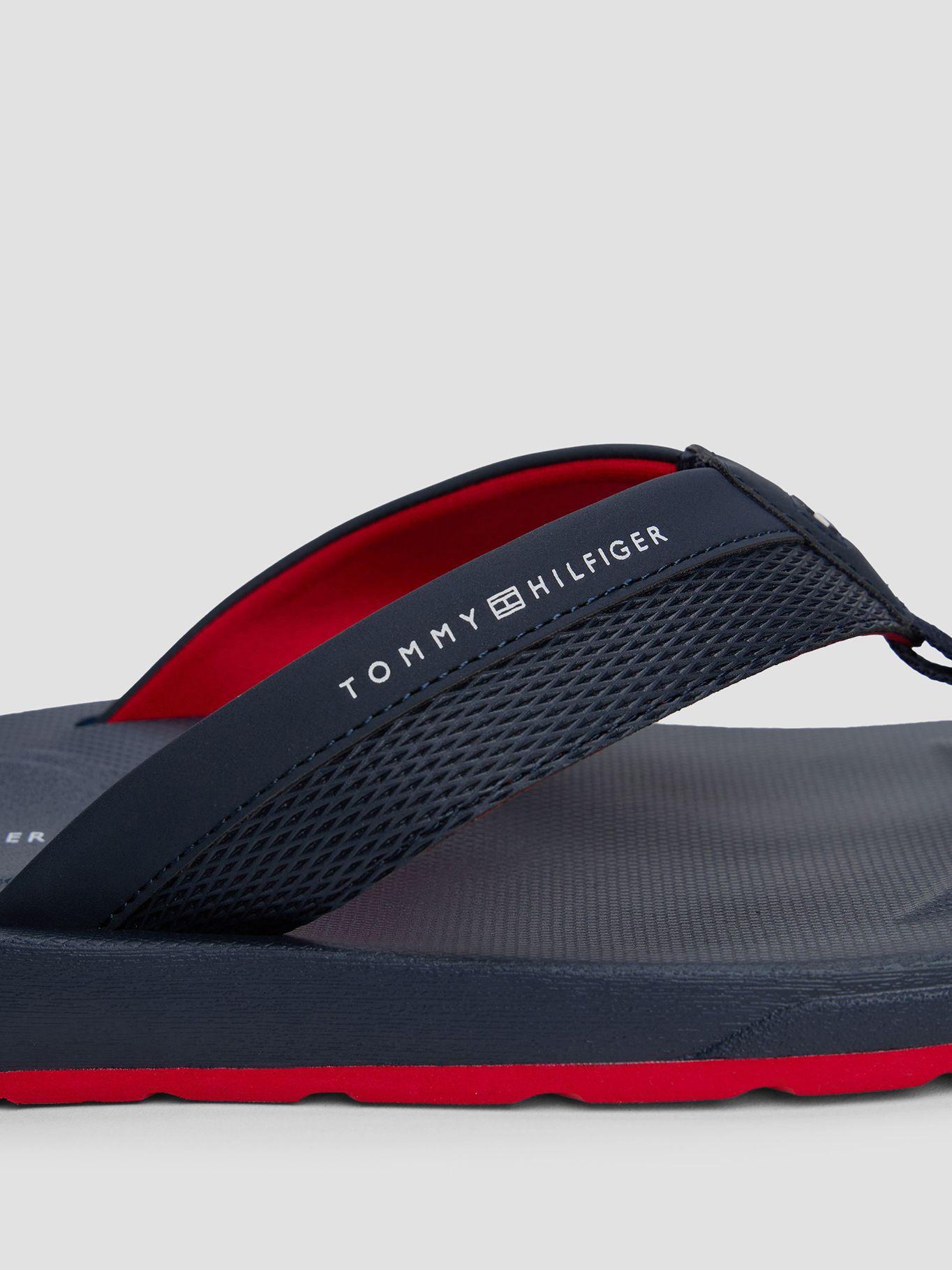 Sandalia Logo En Tiras Texturizadas Azul Tommy Hilfiger-6