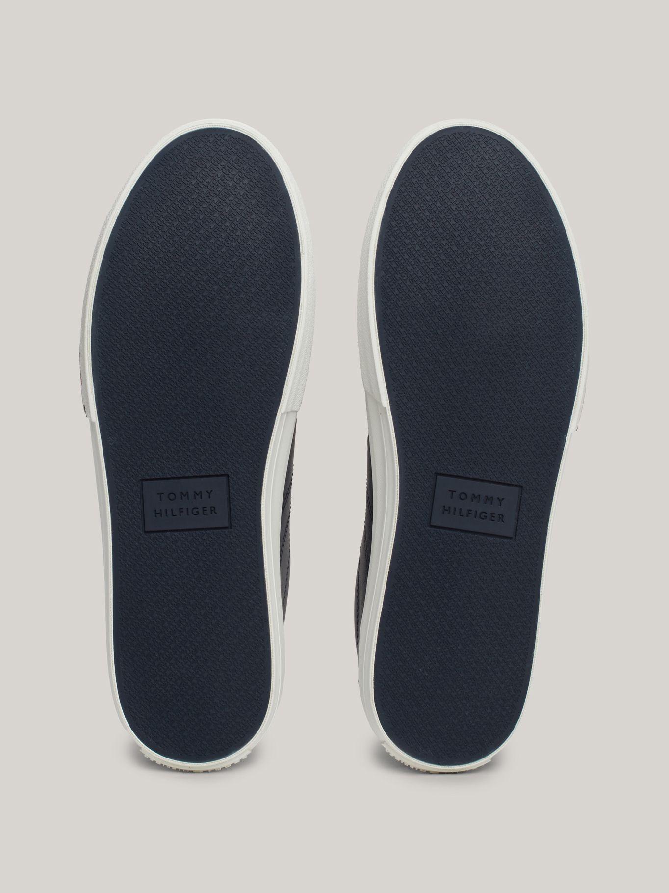 Zapatillas Street De Cuero Con Logo Azul Tommy Hilfiger-3