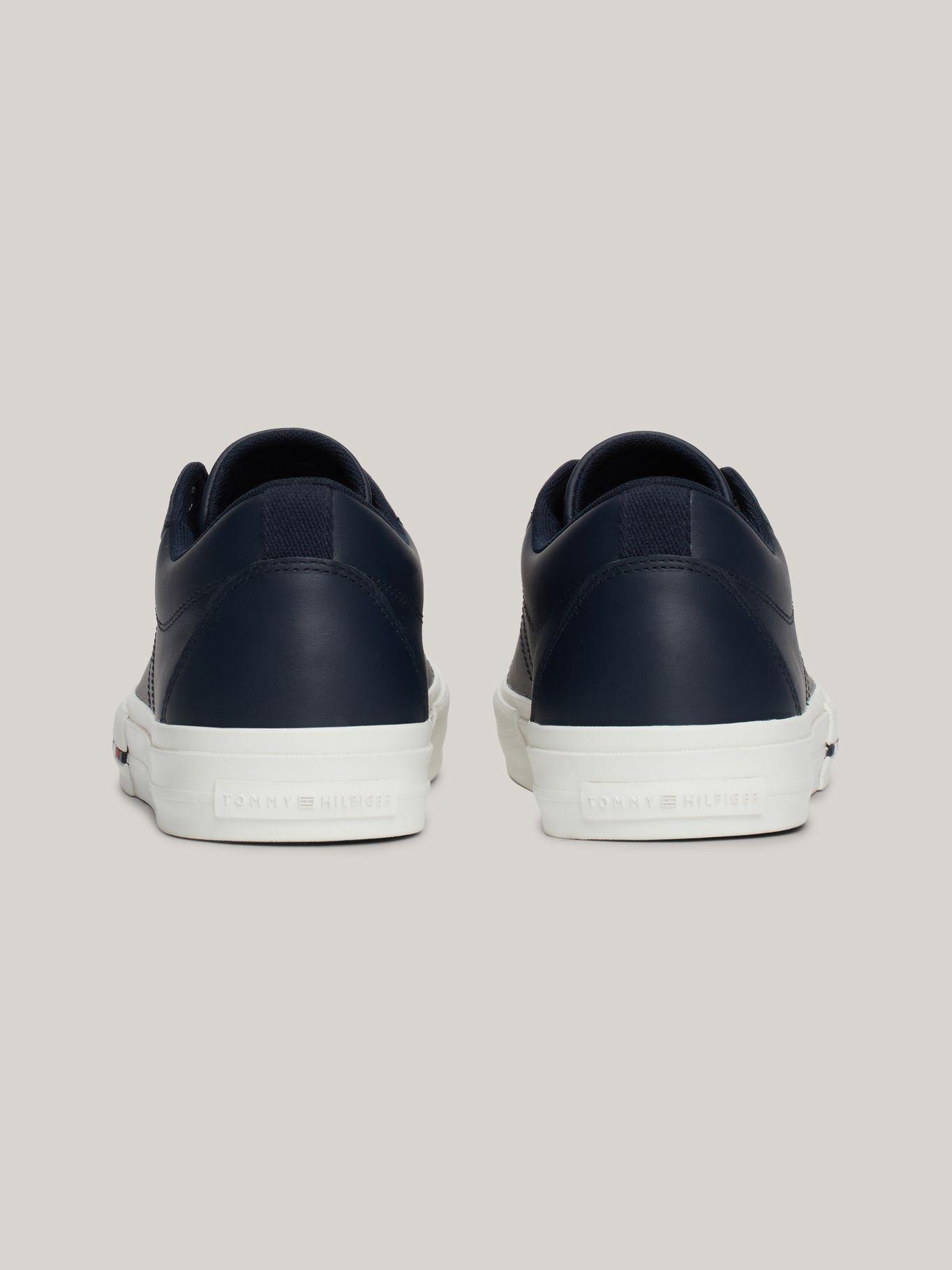 Zapatillas Street De Cuero Con Logo Azul Tommy Hilfiger-7