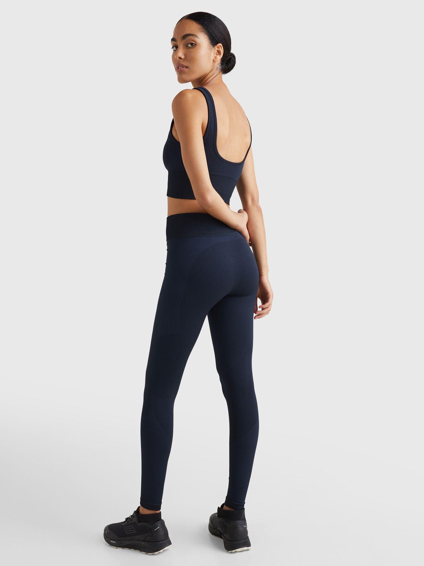 Leggings Seamless Con Logo Azul Tommy Hilfiger-1