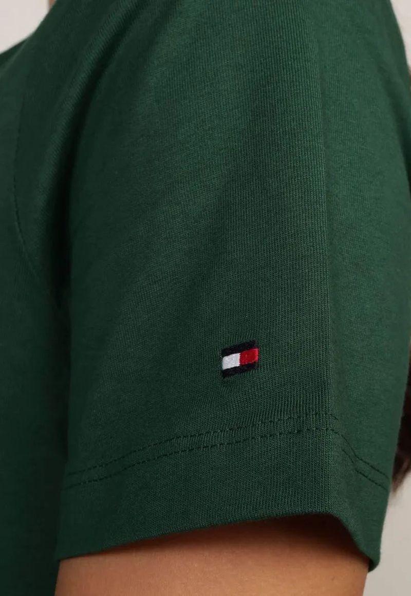 Polera Con Logo Gráfico Script Verde Tommy Hilfiger-4