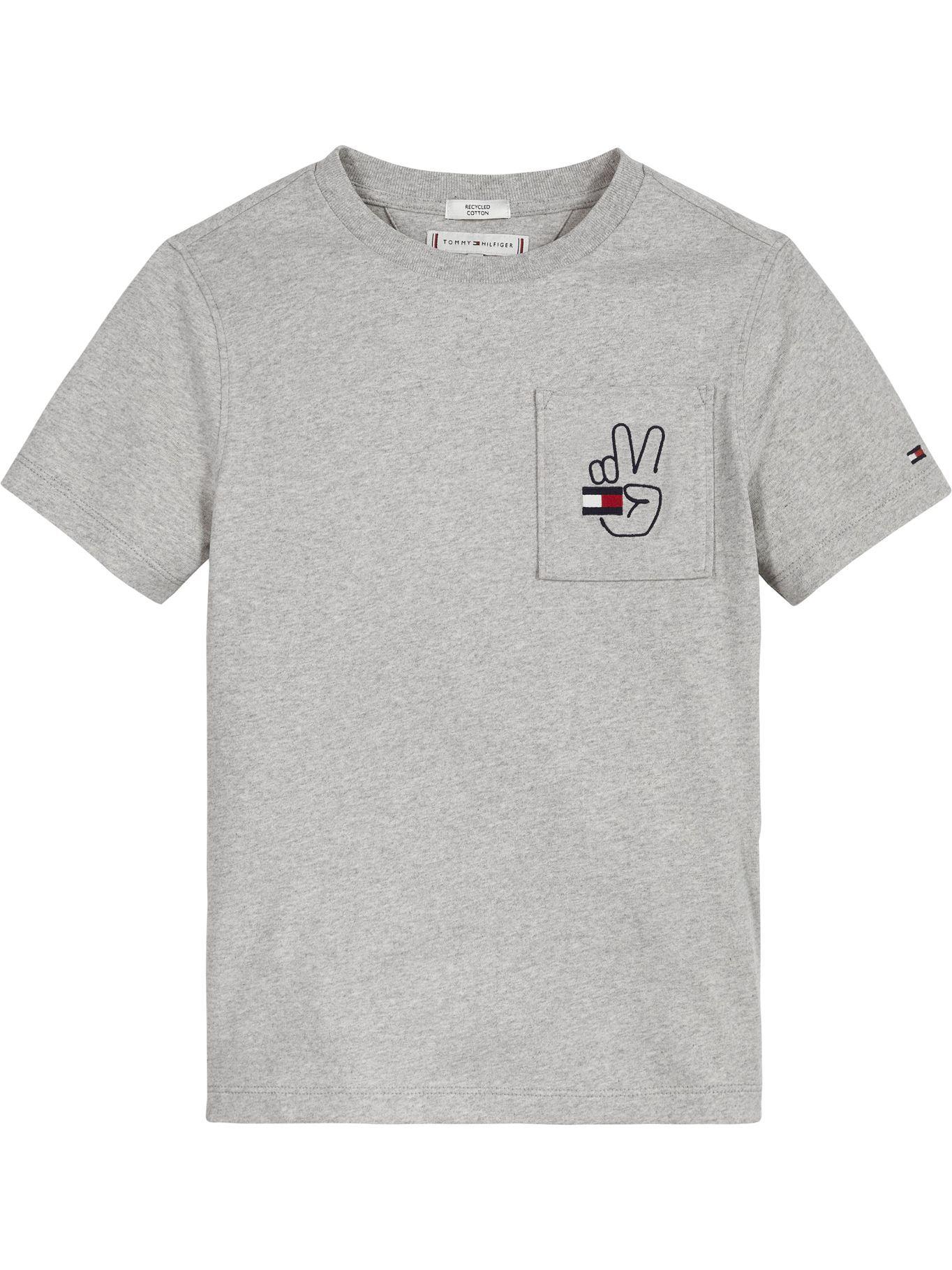Polera Con Logo Smiley Gris Tommy Hilfiger MY2-0