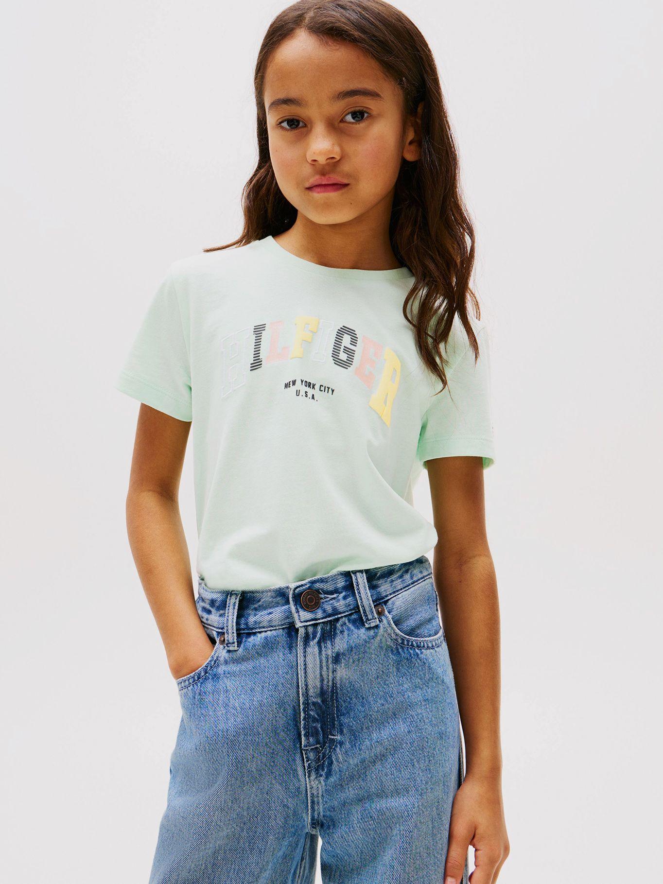 Polera Tipo Universitaria Cuello Verde Tommy Hilfiger-0