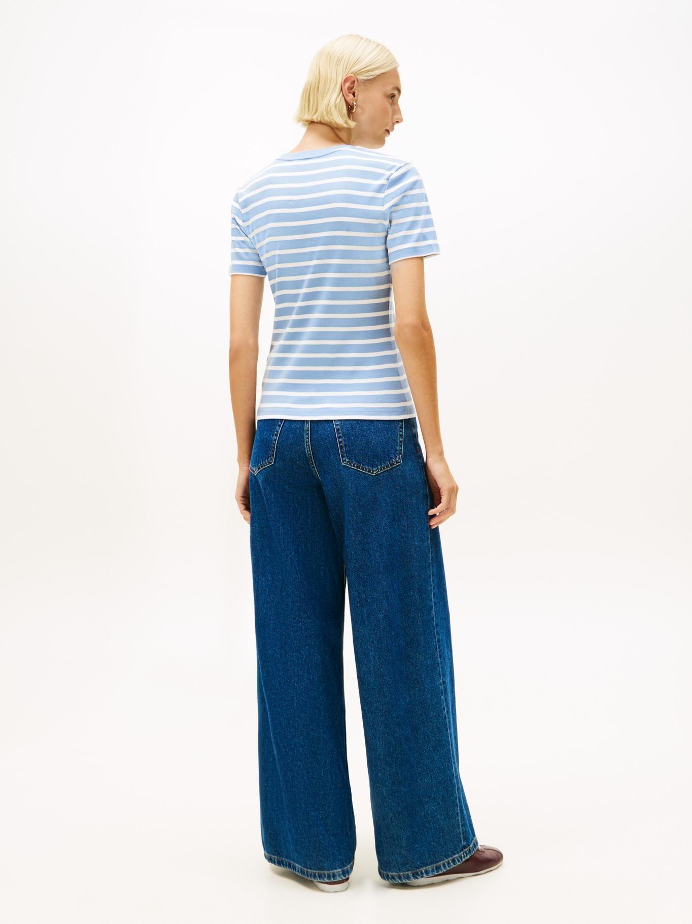 Polera Cody Slim Fit Tommy Hilfiger Celeste-2