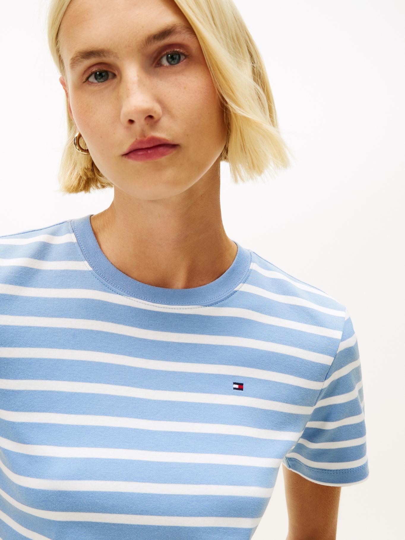 Polera Cody Slim Fit Tommy Hilfiger Celeste-3