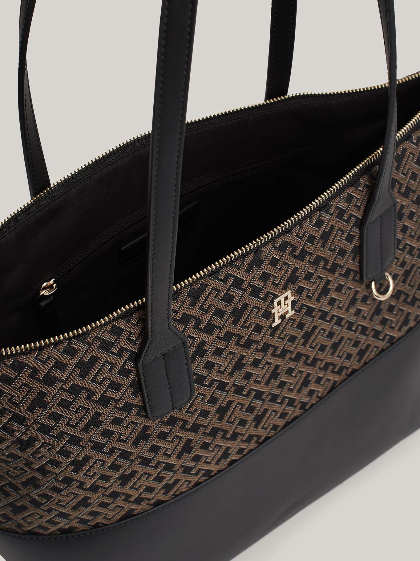 Tote Jacquard Con Monogram Negro Tommy Hilfiger-2