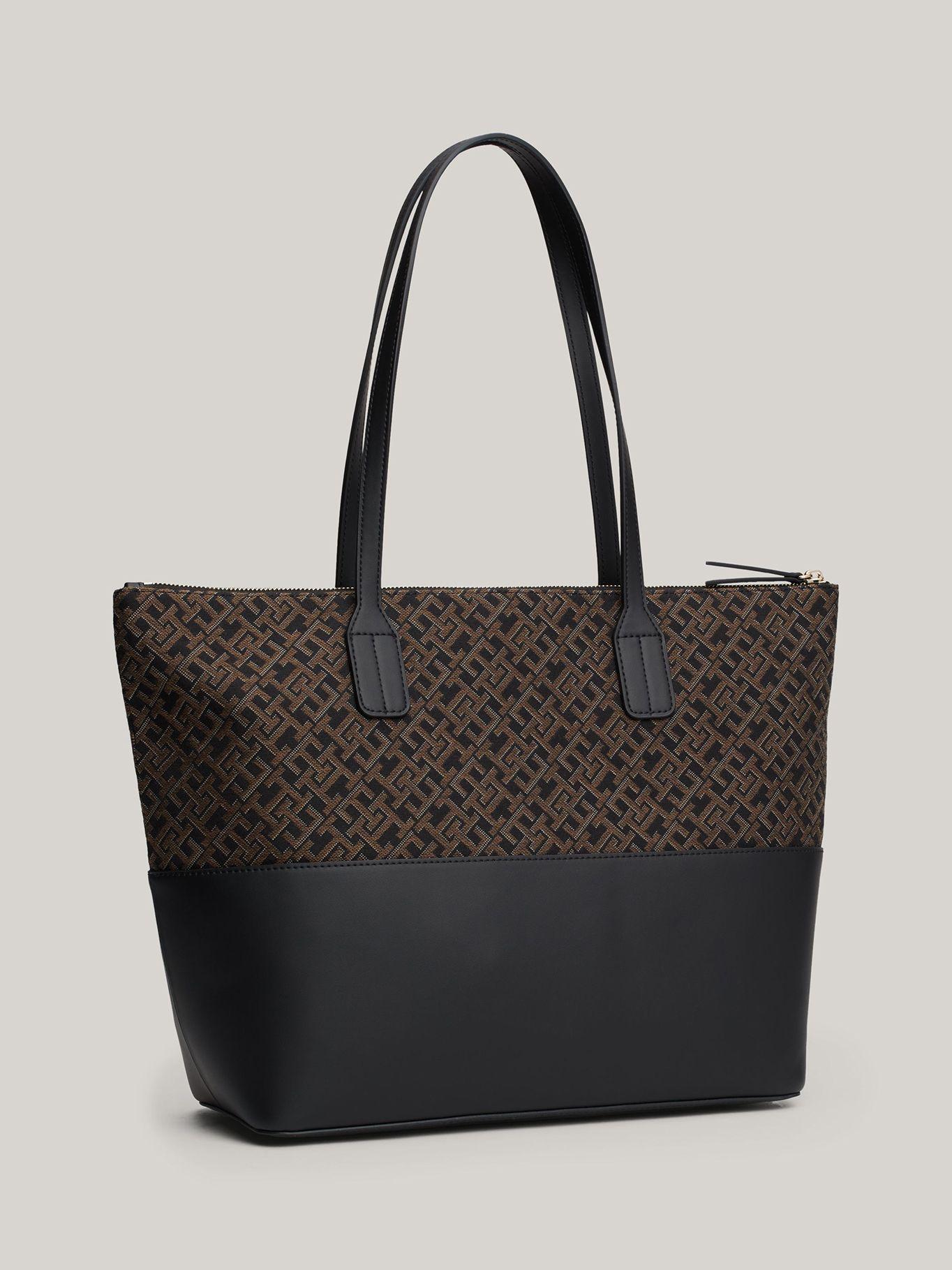 Tote Jacquard Con Monogram Negro Tommy Hilfiger-4
