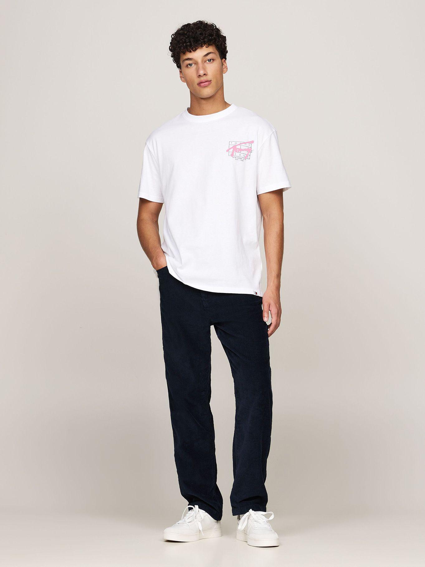 Polera Logo Grafiti Regular Fit Blanco Tommy Hilfiger-1