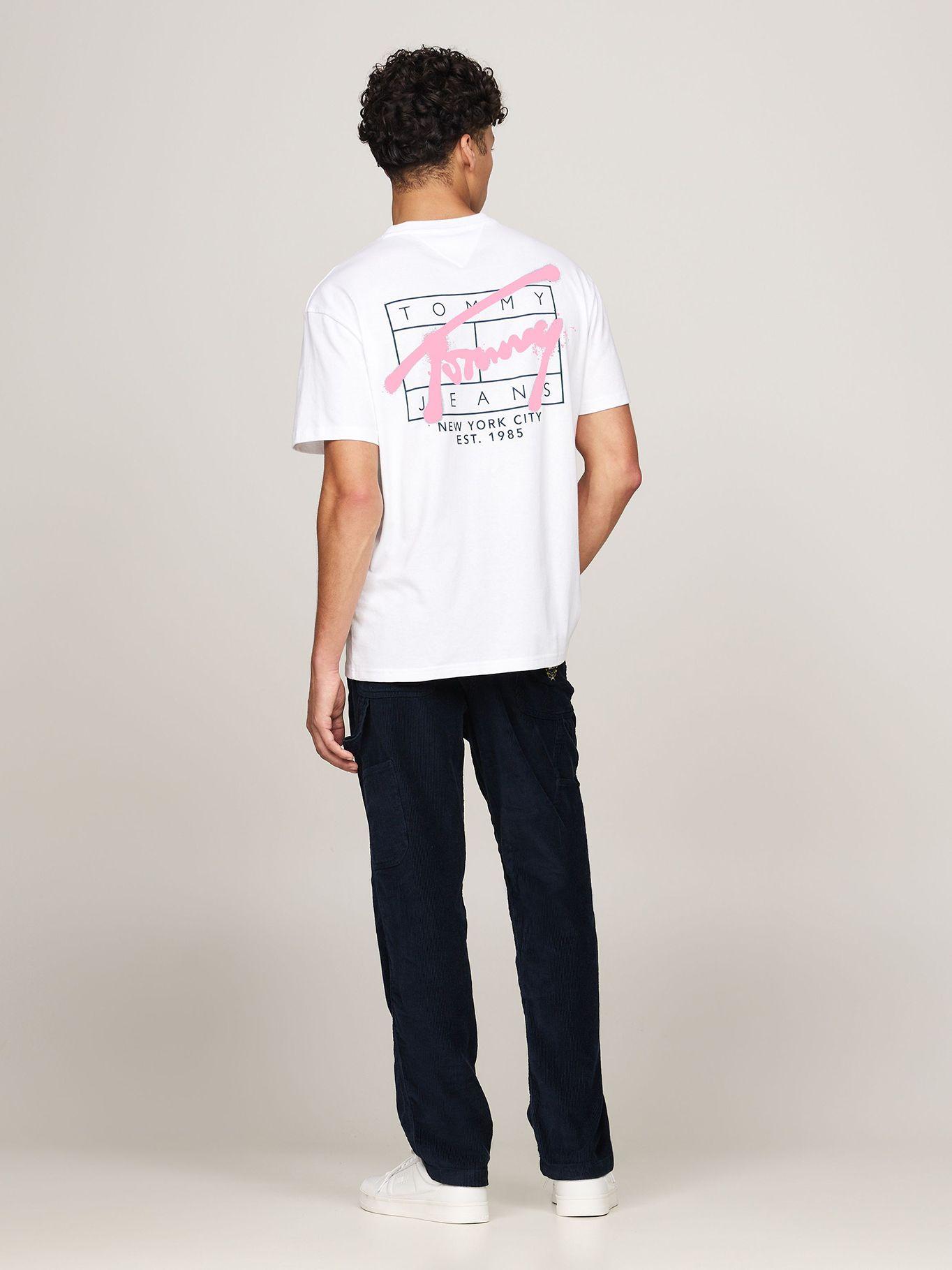 Polera Logo Grafiti Regular Fit Blanco Tommy Hilfiger-2