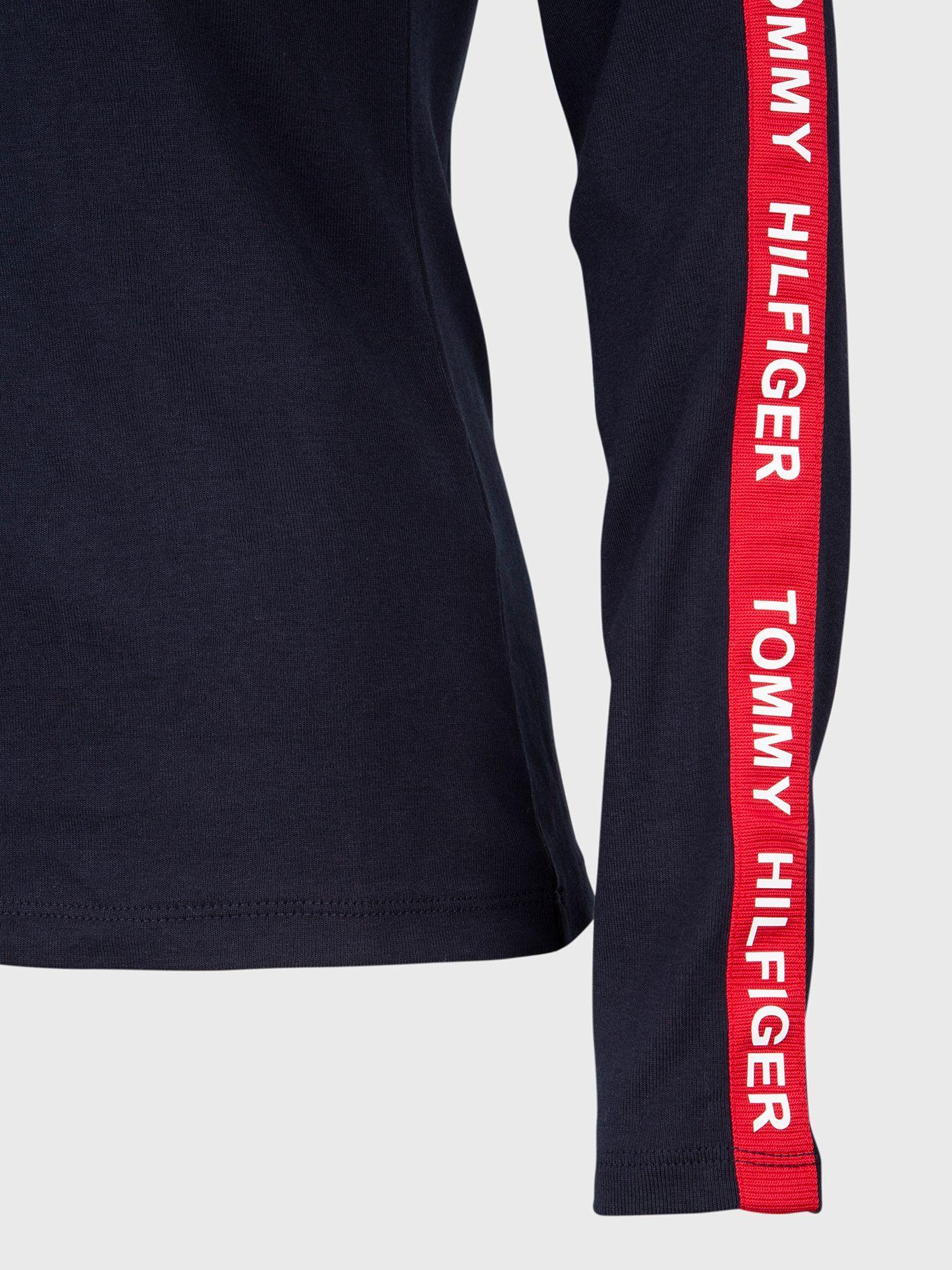 Polera Con Cuello Alto Color Block Azul Tommy Hilfiger-3