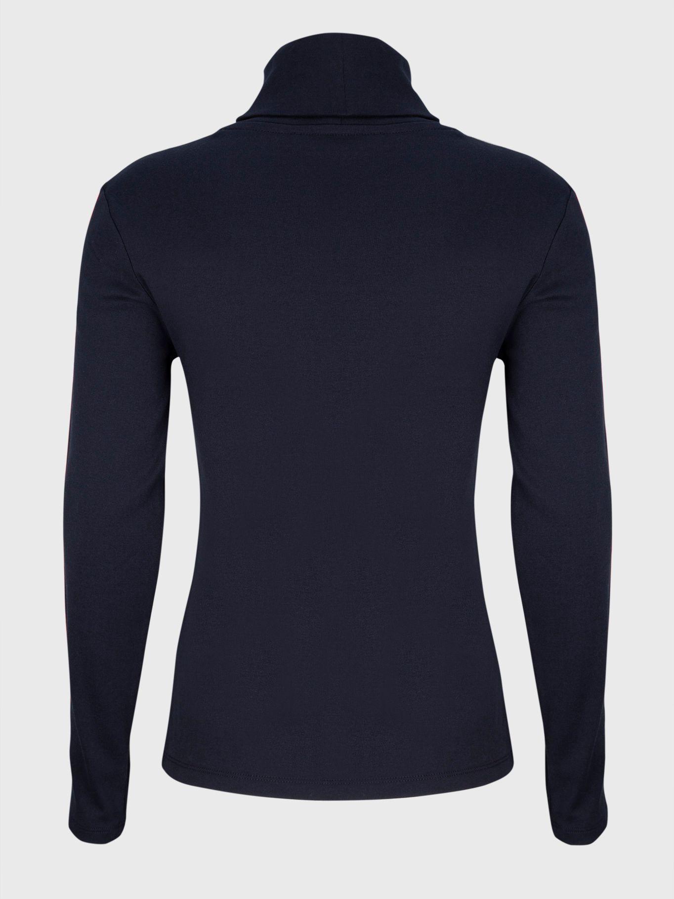 Polera Con Cuello Alto Color Block Azul Tommy Hilfiger-1