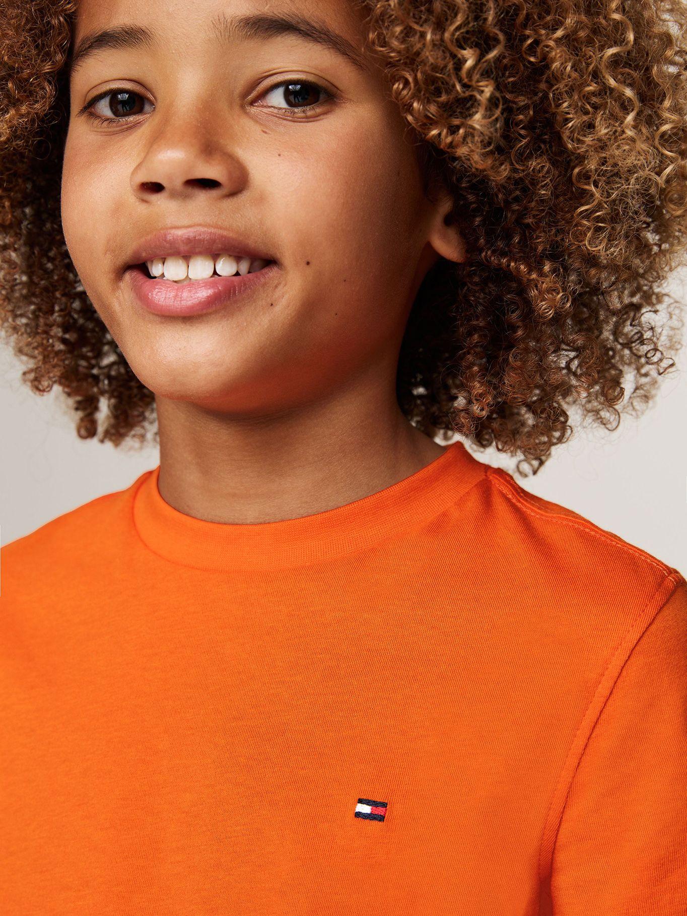Polera De Niño Essential Cotton Naranjo Tommy Hilfiger-3