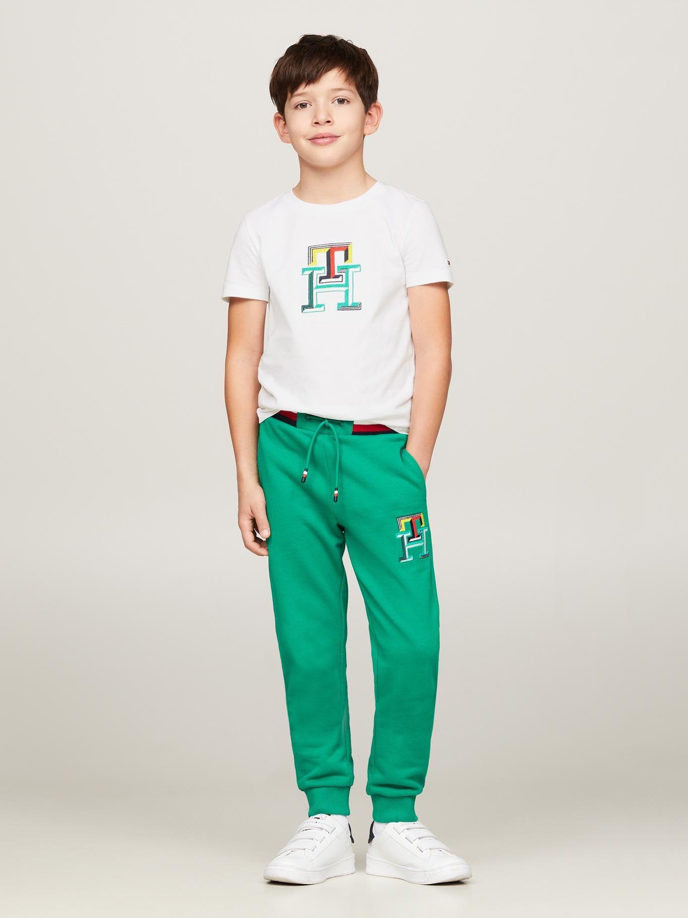 Polera Logo Monogram Multicolor Blanco Tommy Hilfiger-1