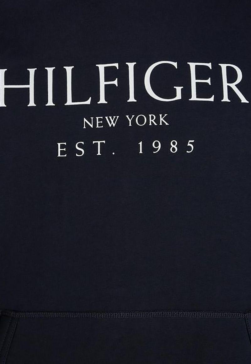 Polerón Hoodie Con-Logo Azul Tommy Hilfiger-4