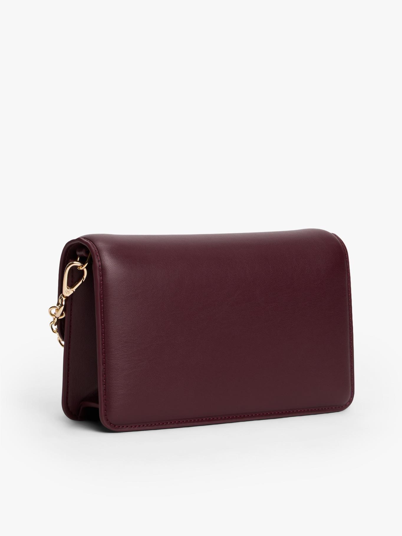 Cartera Heritage Con Monograma Th Tommy Hilfiger Burdeo-2